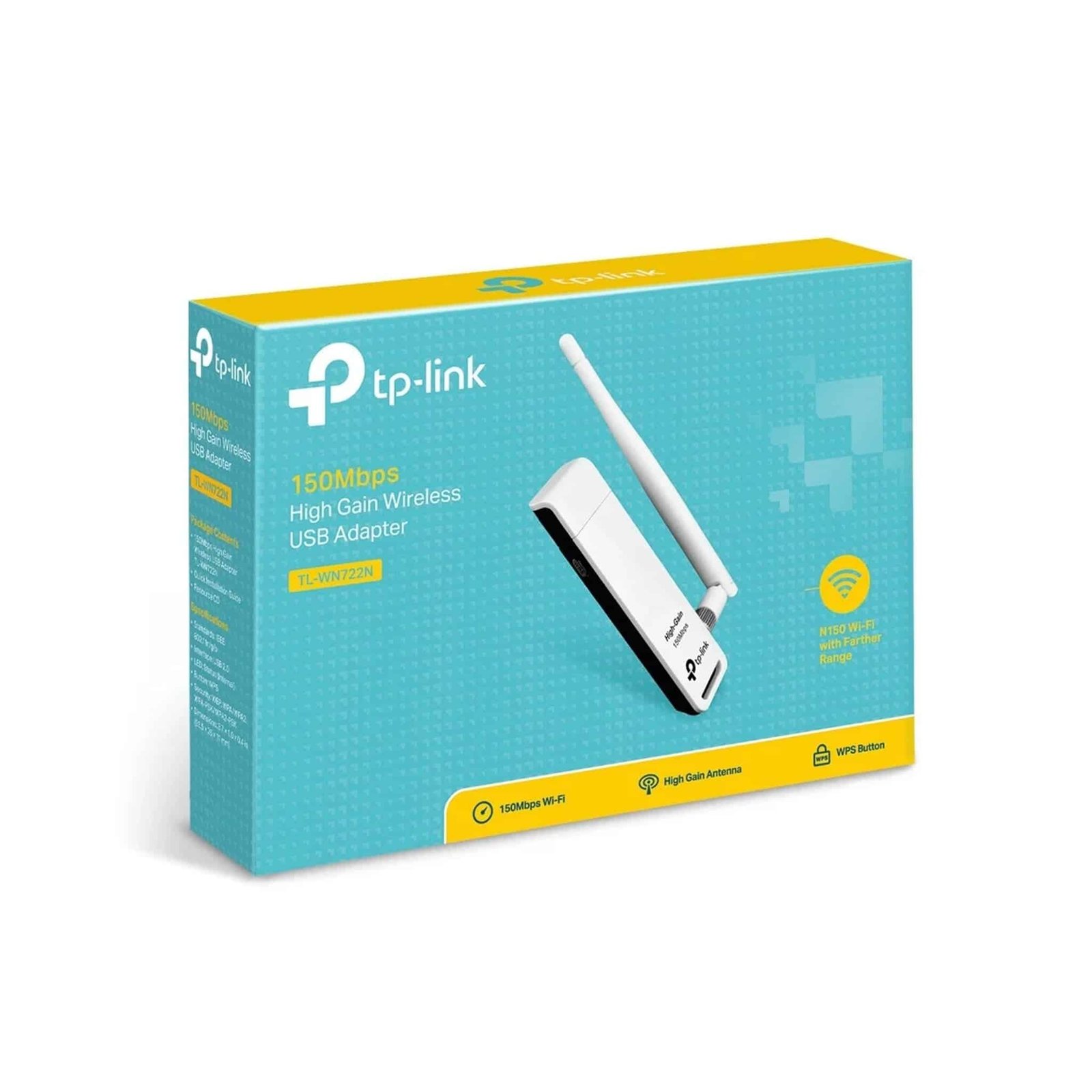 Clé WiFi TP-Link TL-WN722N 150Mbps Haute Puissance – USB