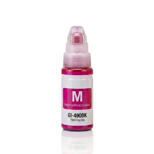 Bouteille d'Encre Compatible Canon GI-490 - Magenta (70ml)